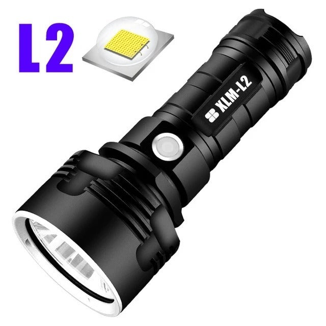 Rechargeable Super Bright LED Flashlight – Focused Beam Xenon Outdoor Torch Light