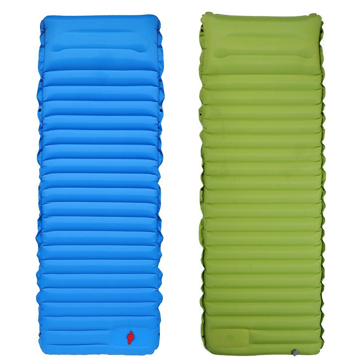 Portable Camping Inflatable Bed – Automatic Foot Pump Air Mattress for Outdoor, Beach, Hiking & Picnic