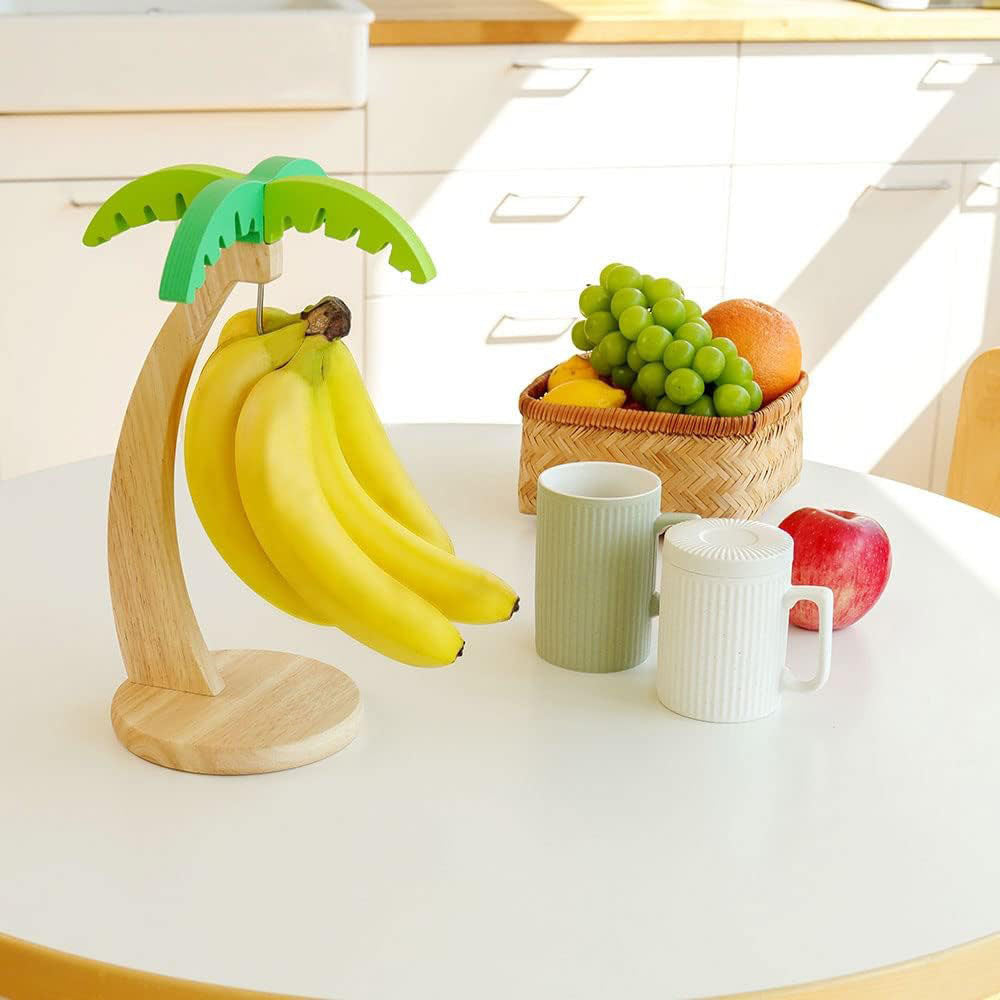 Modern Wooden Banana Stand – Household Fruit Storage Solution