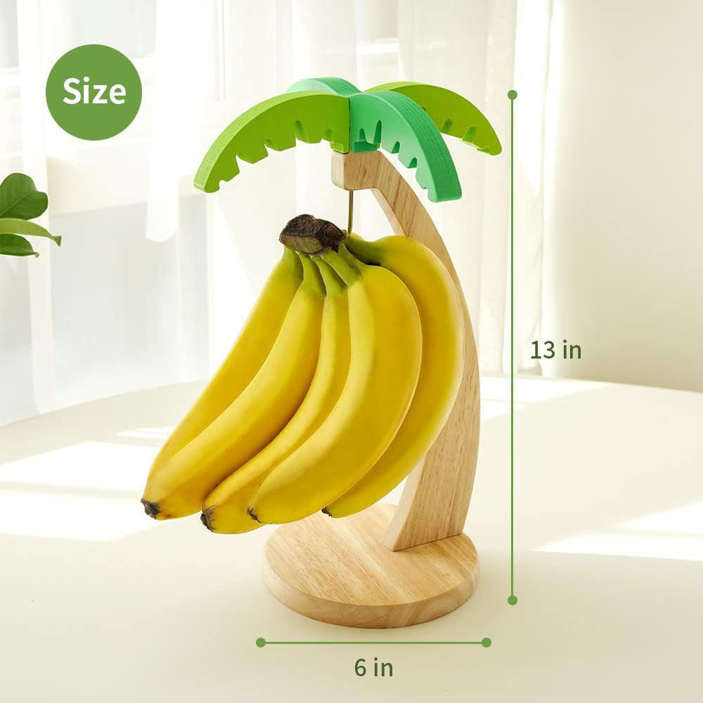 Modern Wooden Banana Stand – Household Fruit Storage Solution