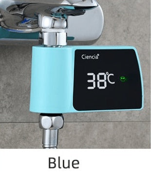 Plastic Shower Faucet with Built-in Water Thermometer – No Power Needed