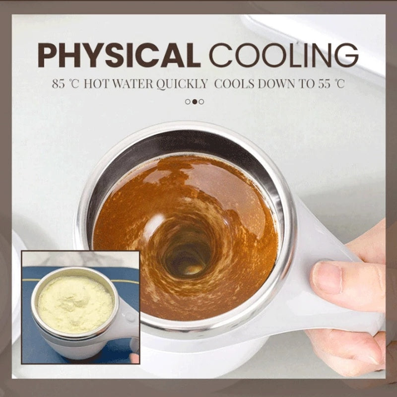 Automatic Self-Stirring Mug – Rechargeable Magnetic Mixer Cup for Coffee & Milkshakes