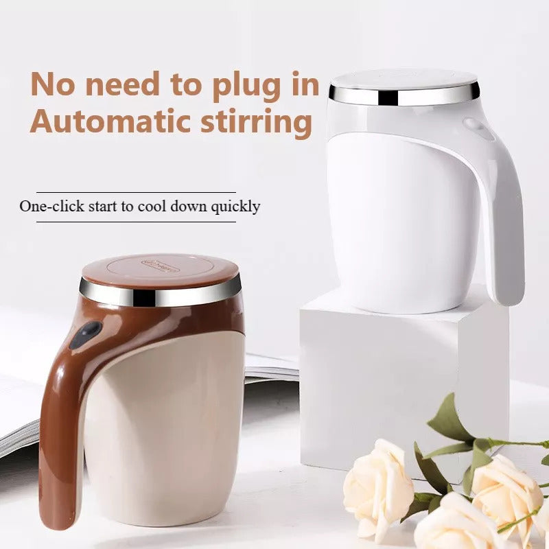Automatic Self-Stirring Mug – Rechargeable Magnetic Mixer Cup for Coffee & Milkshakes