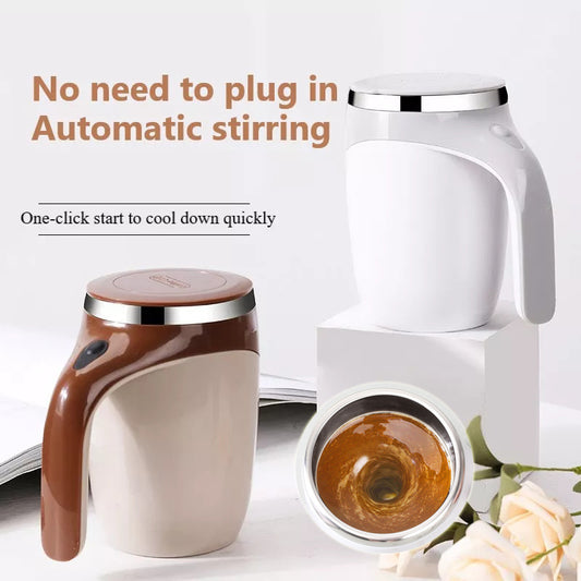 Automatic Self-Stirring Mug – Rechargeable Magnetic Mixer Cup for Coffee & Milkshakes